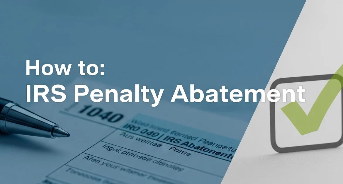 How to IRS Penalty Abatement - step by step quick guide featured image