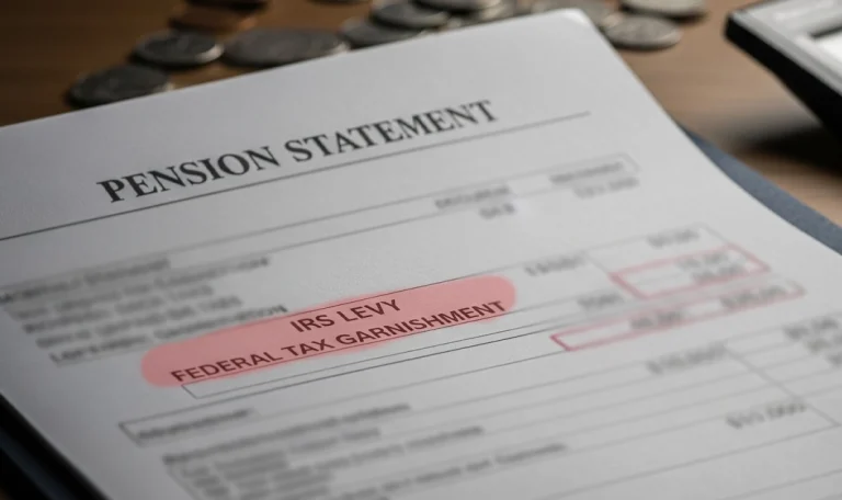 can the IRS garnish your pension and life savings for unpaid back taxes? find out more!
