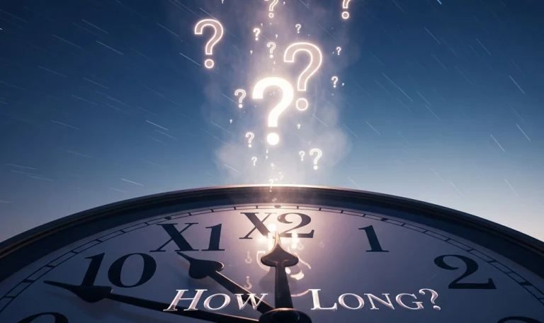 a clock with the question "how long" illustrating the intro to the blog "how long does a penalty abatement process take" brought to you by American Tax Service