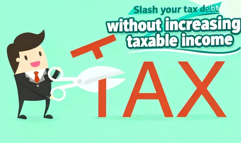 slash tax debt without increasing taxable income