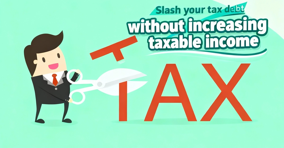 slash tax debt without increasing taxable income