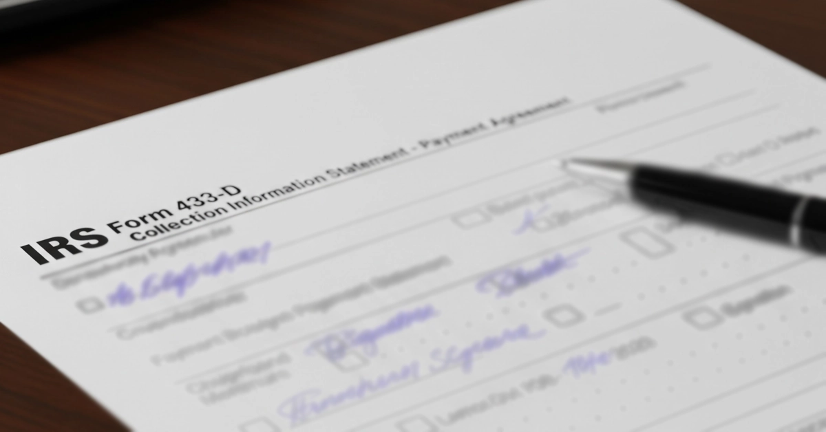 IRS Form 433-D featured image