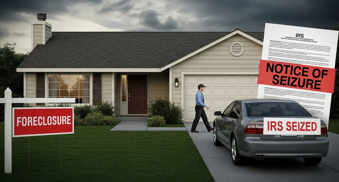 the IRS can seize your home and car! Learn more!