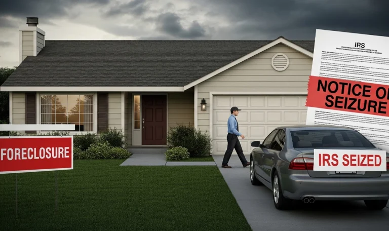 the IRS can seize your home and car! Learn more!