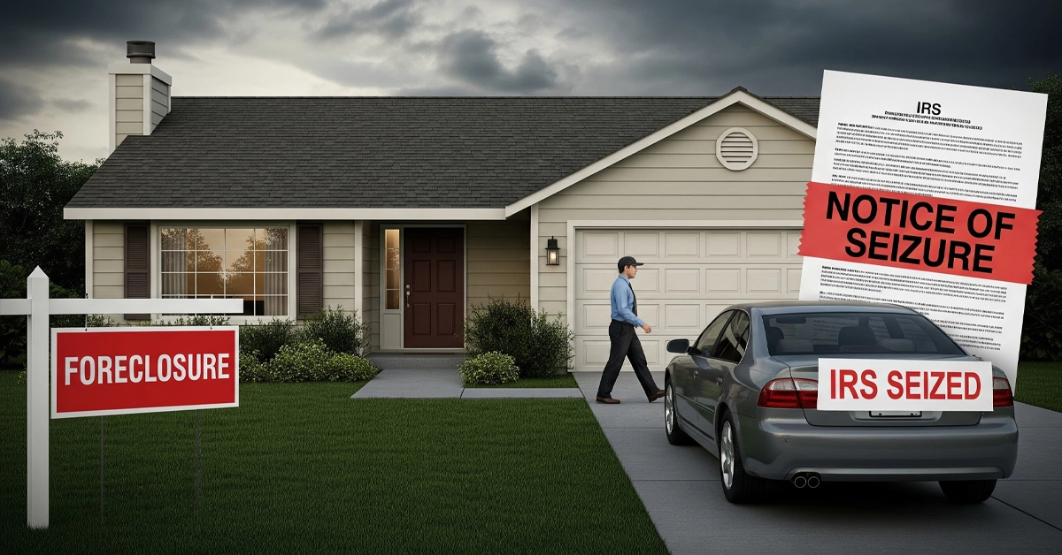 the IRS can seize your home and car! Learn more!